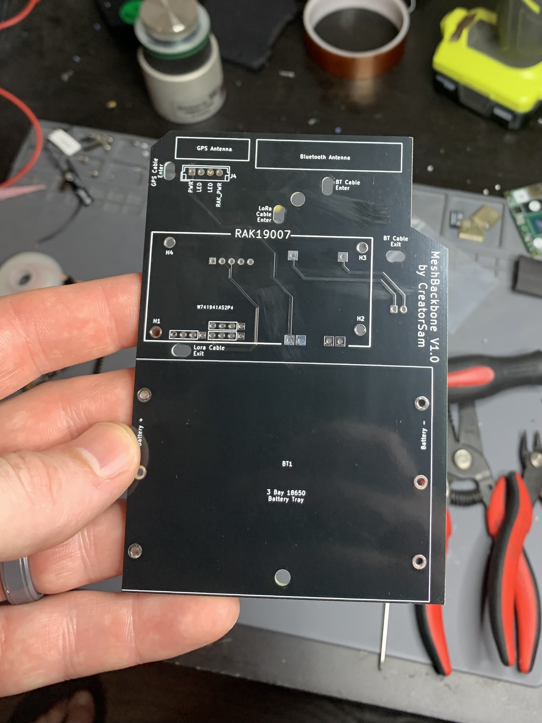 The Backbone PCB that I designed